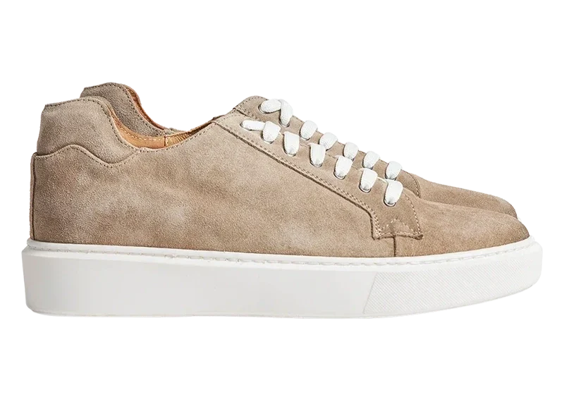 Camogli — Sneakers Rialzate 6 Cm Taupe Da Uomo