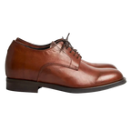 Maddalena — Scarpe Eleganti Rialzate 7 Cm Marroni Da Uomo