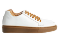 Modica — Sneakers Rialzate 6 Cm Bianche E Marroni Da Uomo