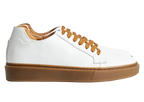 Modica — Sneakers Rialzate 6 Cm Bianche E Marroni Da Uomo
