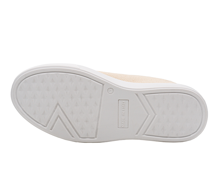 Amalfi — Sneakers Rialzate 6 Cm Beige Da Uomo