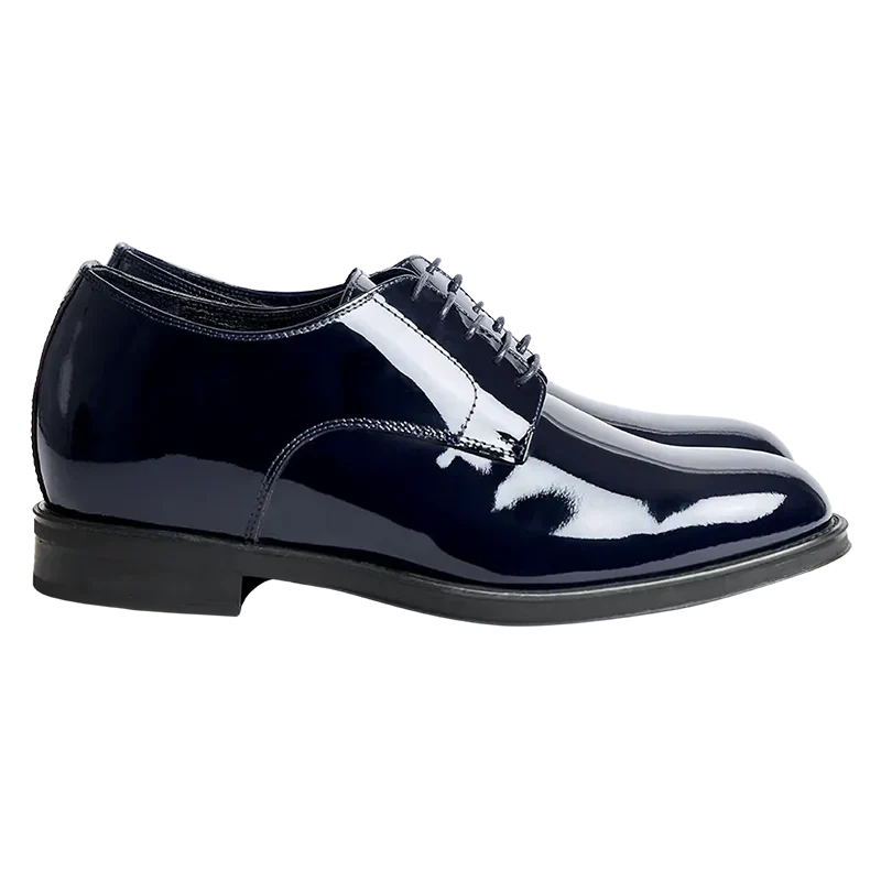 Bagnoregio — Scarpe Eleganti Rialzate 7 Cm Blu Da Uomo