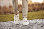 Amalfi — Sneakers Rialzate 6 Cm Beige Da Uomo