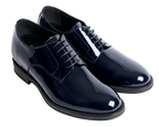 Bagnoregio — Scarpe Eleganti Rialzate 7 Cm Blu Da Uomo