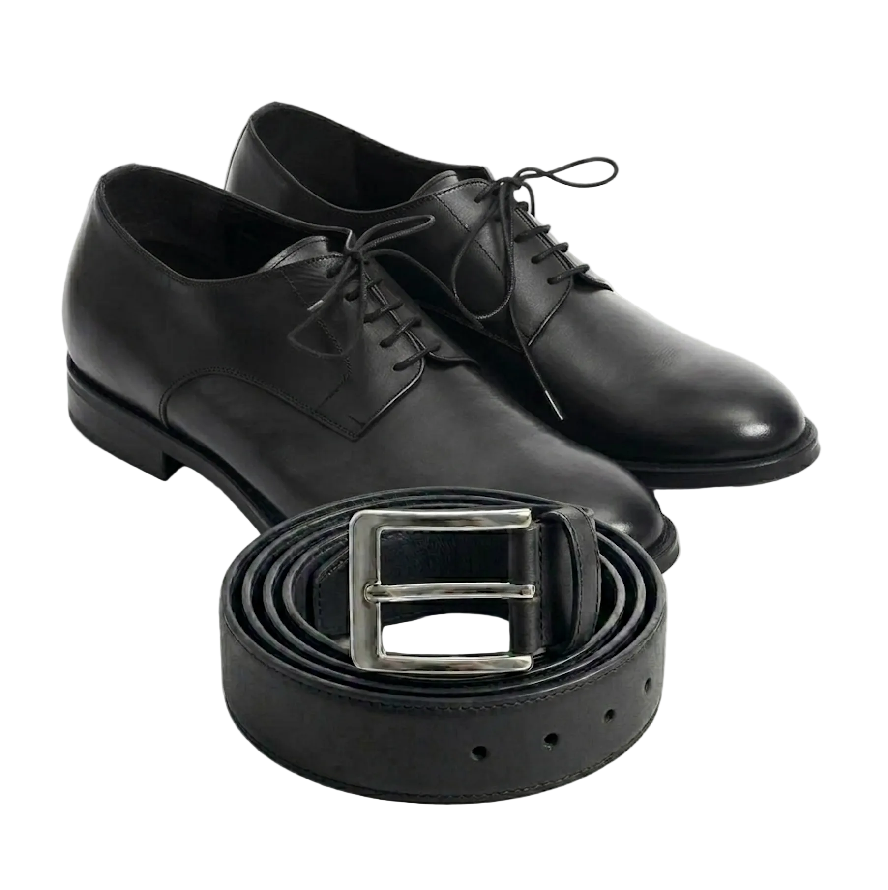 Maddalena — Scarpe Eleganti Rialzate 7 Cm Nere Da Uomo