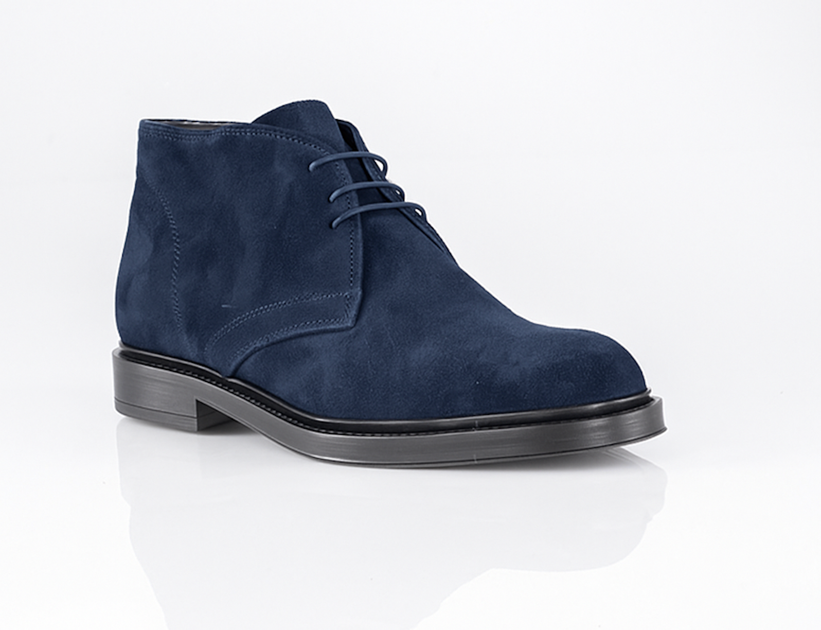 Burano — Polacchine Rialzate 7 Cm Blu Da Uomo