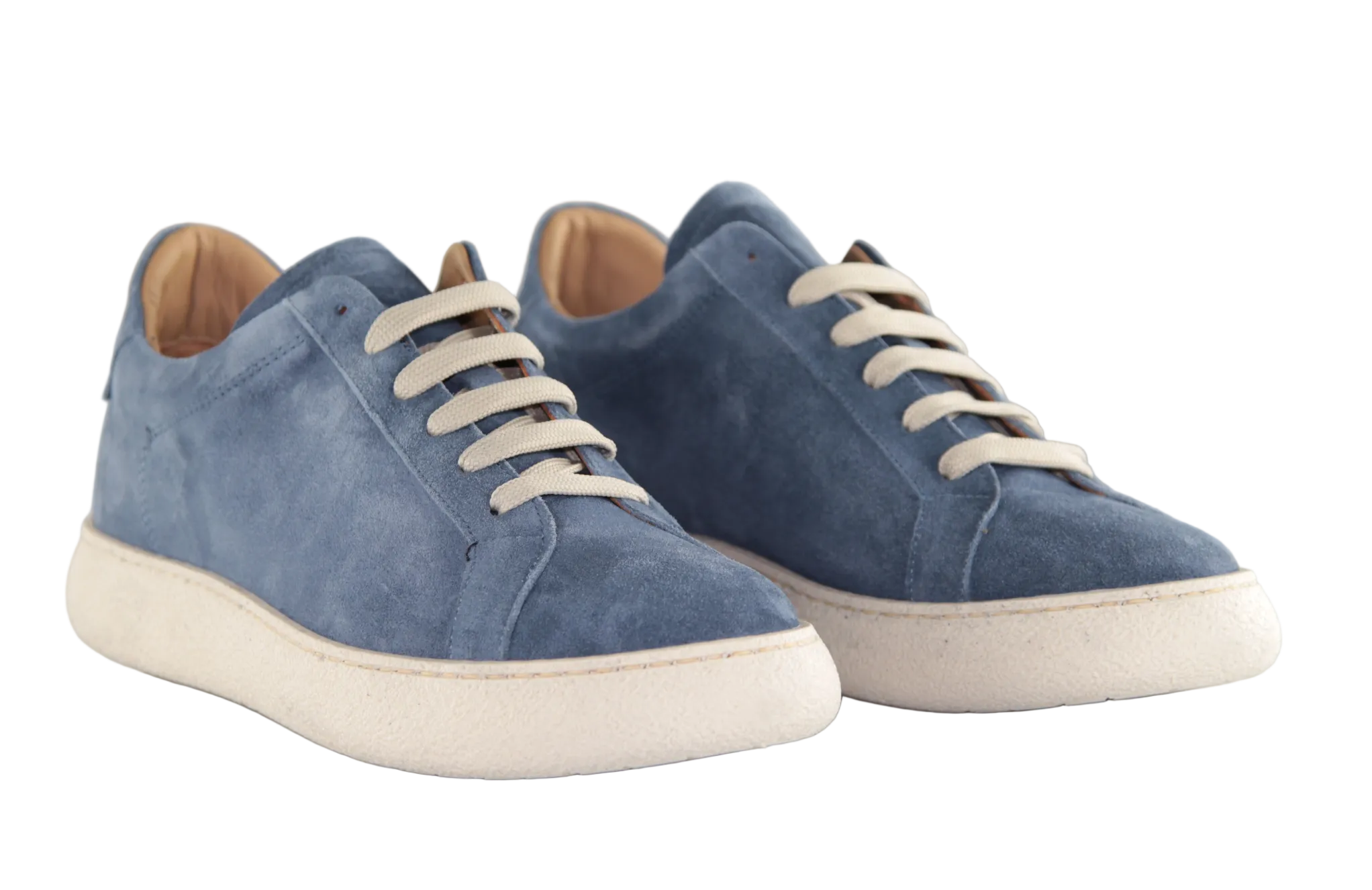 Benevento — Sneakers Rialzate 6 Cm Azzurre Da Uomo