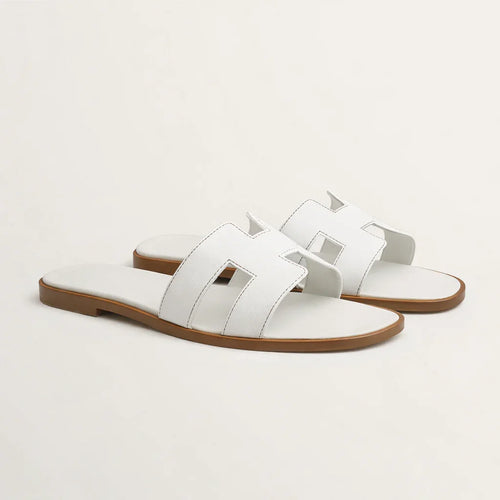 Bellaro Santorini white leather sandals