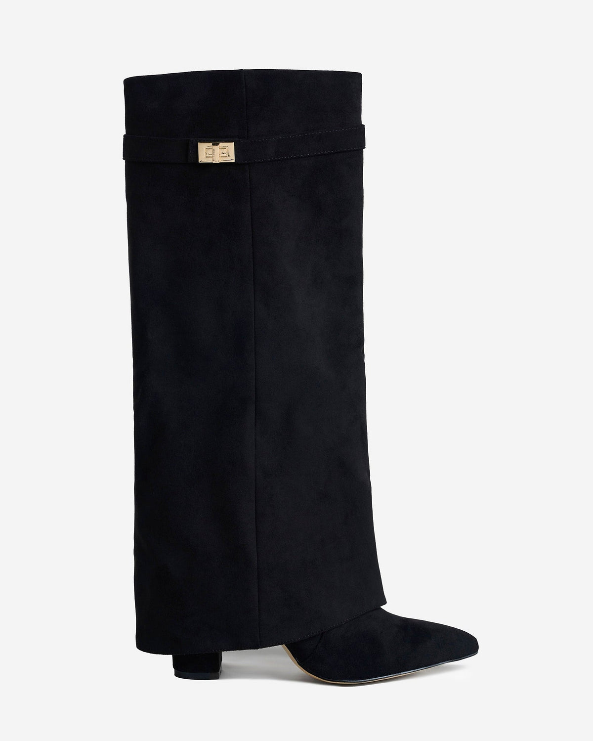 Lavista Suede Knee-High Boots - Black