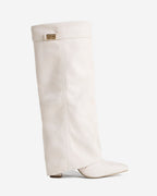 Bellaro Suede Knee-High Boots - Creamy