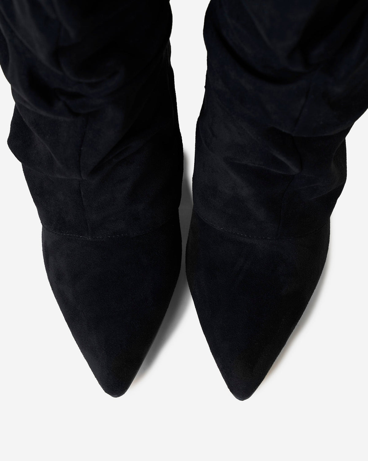 Lavista Slouchy Suede Knee-High Boots - Black