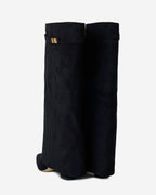 Lavista Suede Knee-High Boots - Black