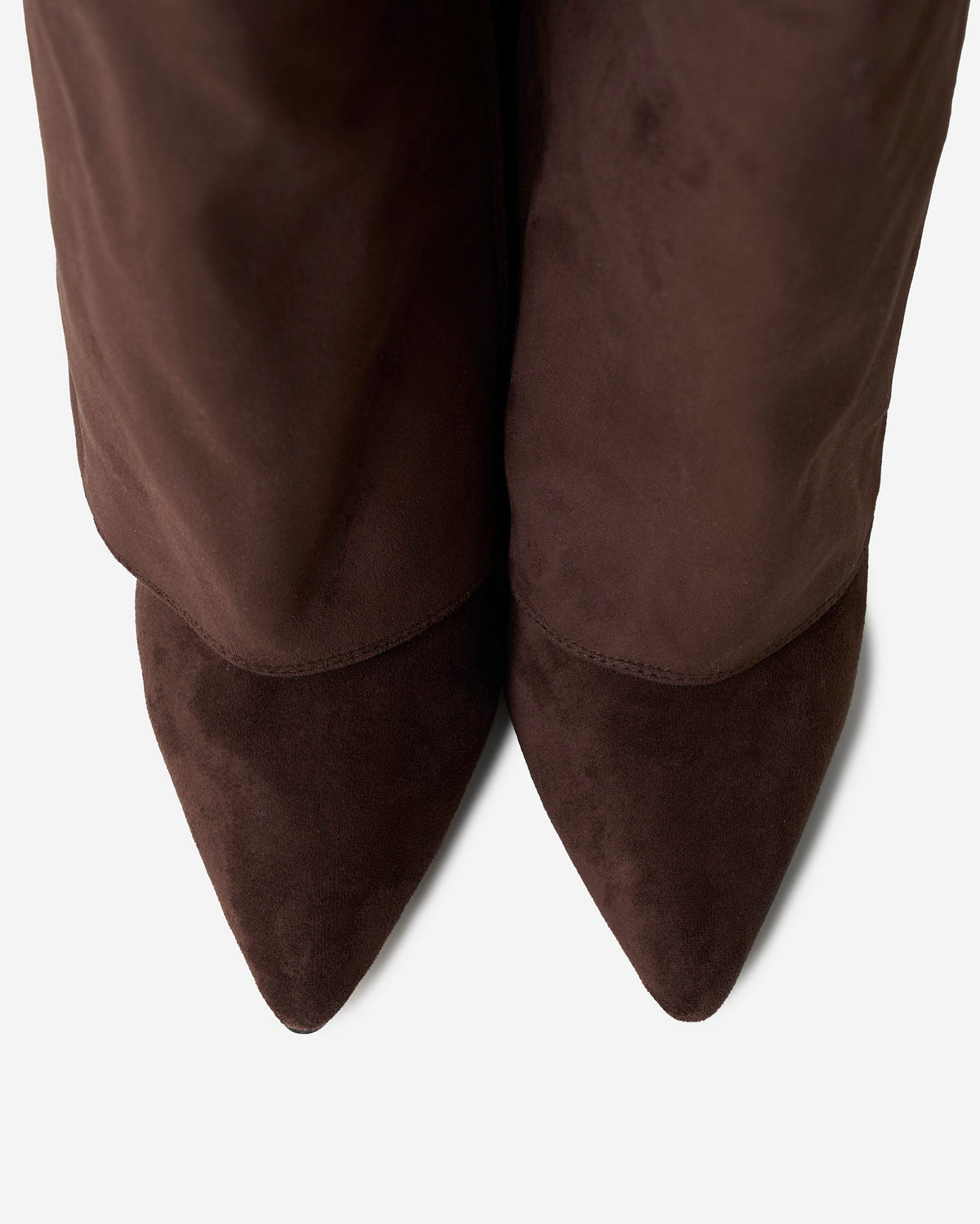 Lavista Suede Knee-High Boots - Dark Brown