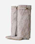 Bellaro Suede Knee-High Boots - Taupe