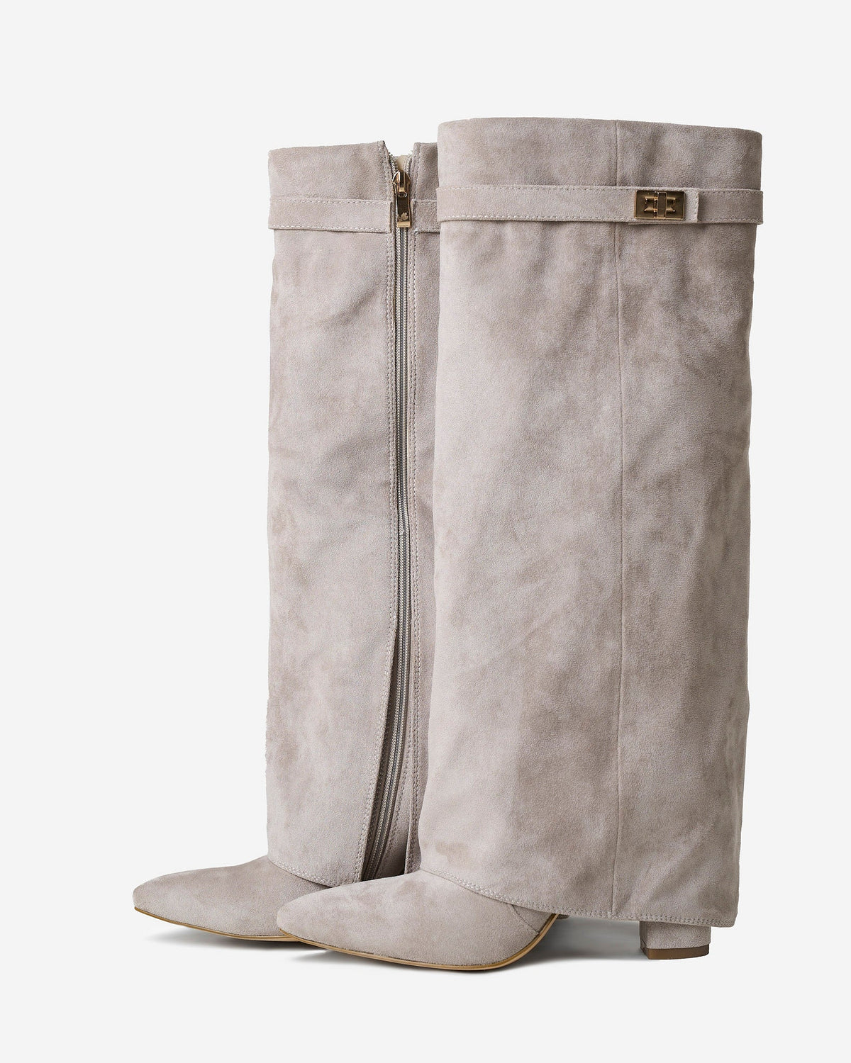 Bellaro Suede Knee-High Boots - Taupe