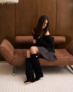 Lavista Slouchy Suede Knee-High Boots - Black