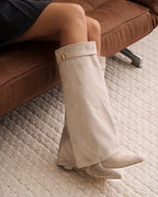 Bellaro Suede Knee-High Boots - Taupe