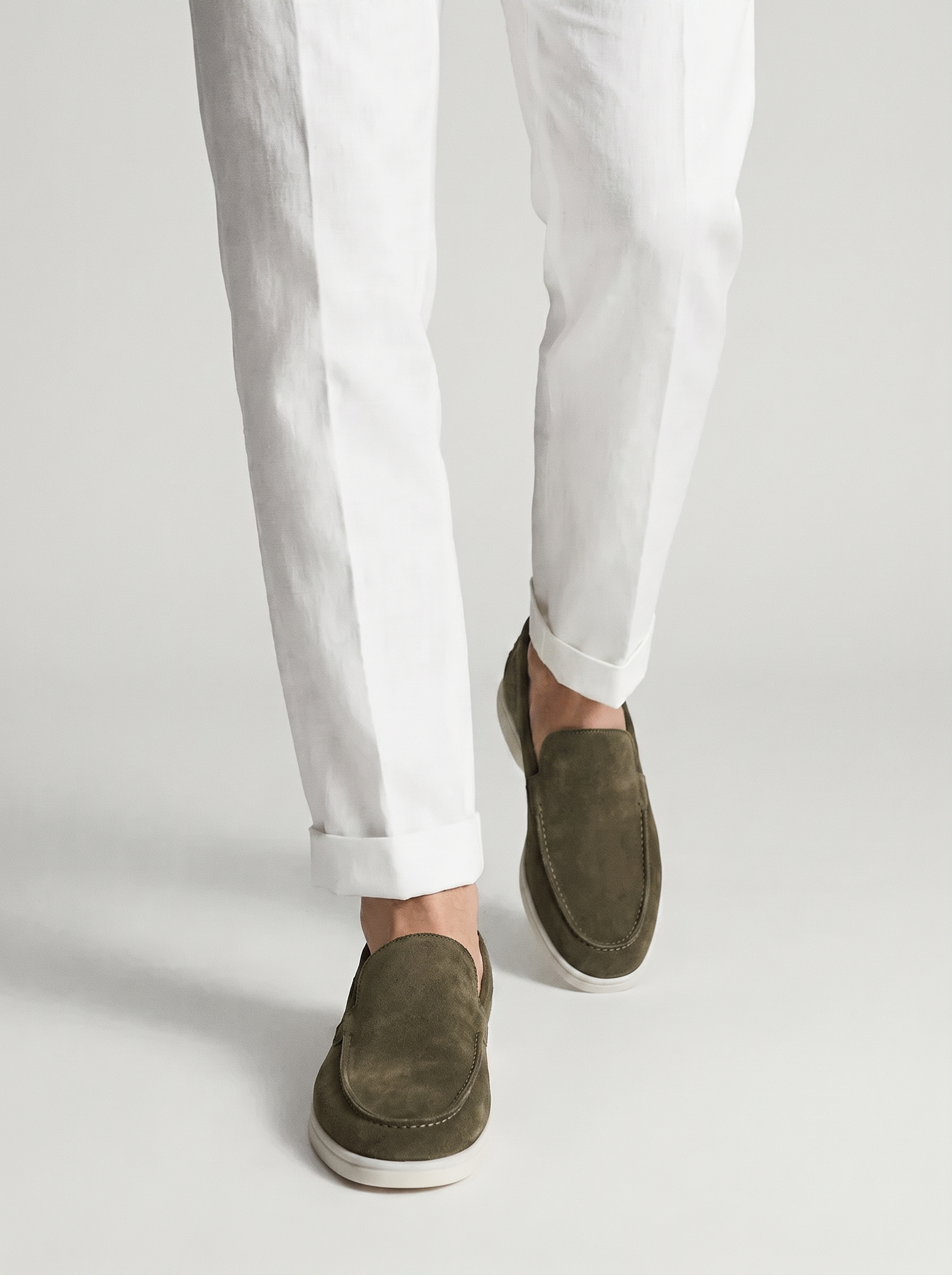 Olive Yacht Loafers