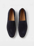 Navy Yacht Loafers