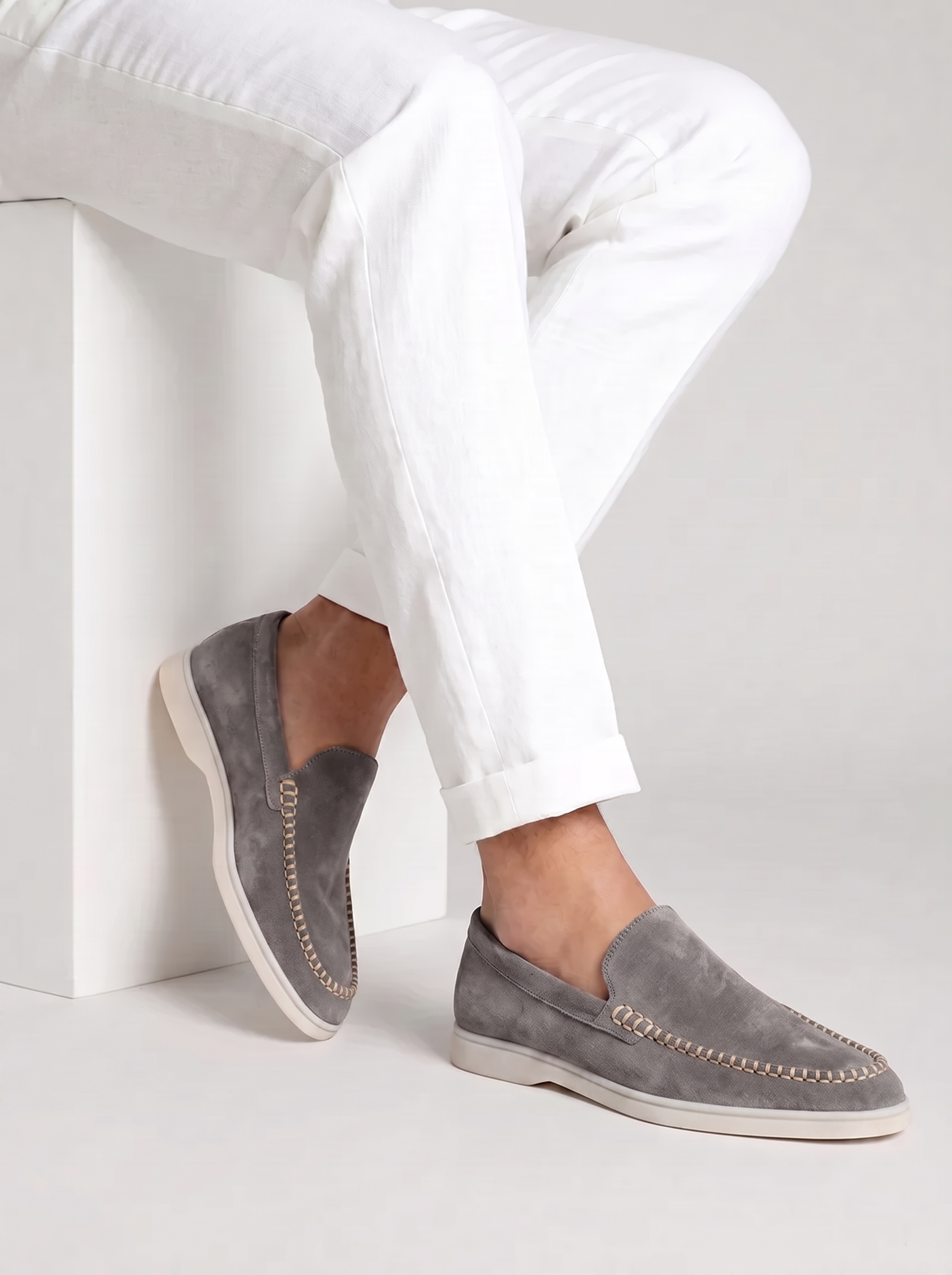 Grey Day Loafers