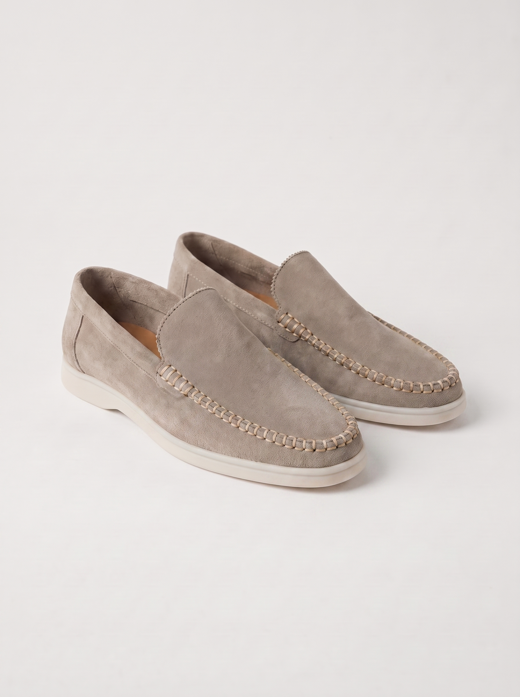 Light Grey Giorno Loafers