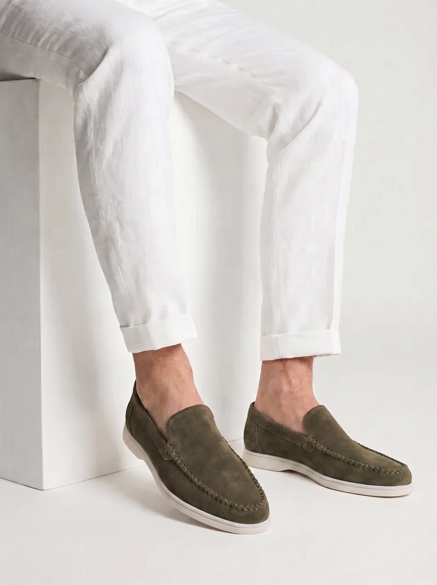 Olive Giorno Loafers