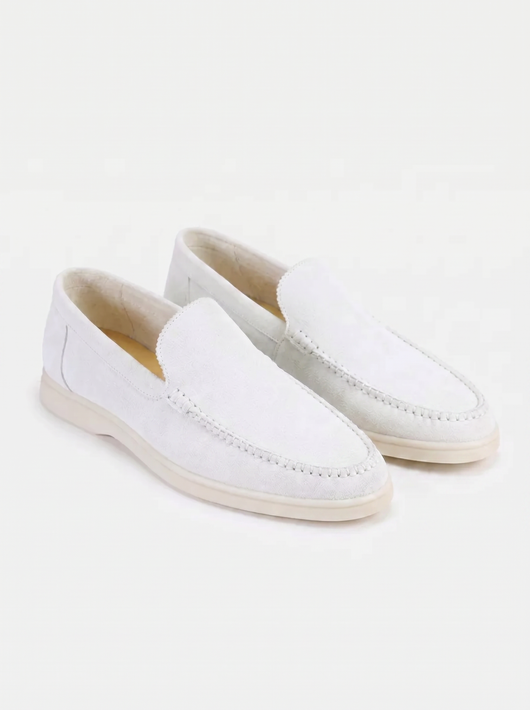 White Giorno Loafers