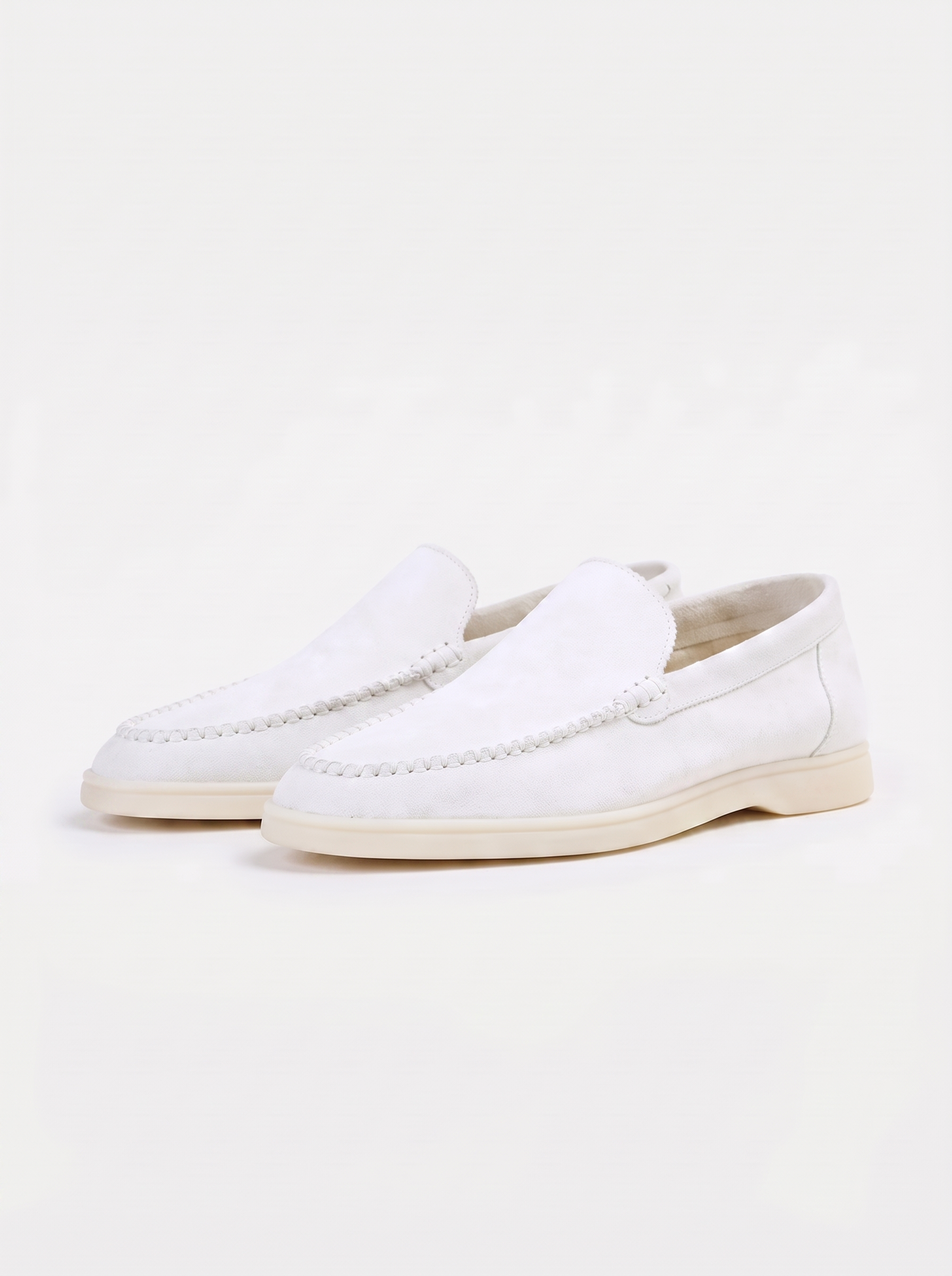 White Giorno Loafers