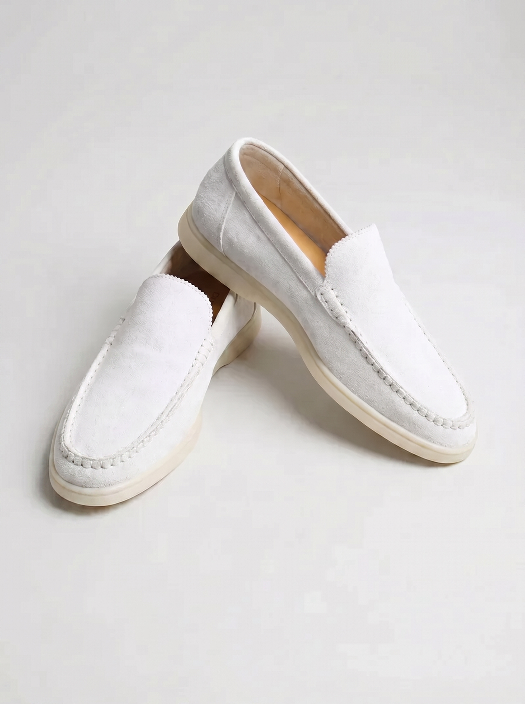 White Giorno Loafers