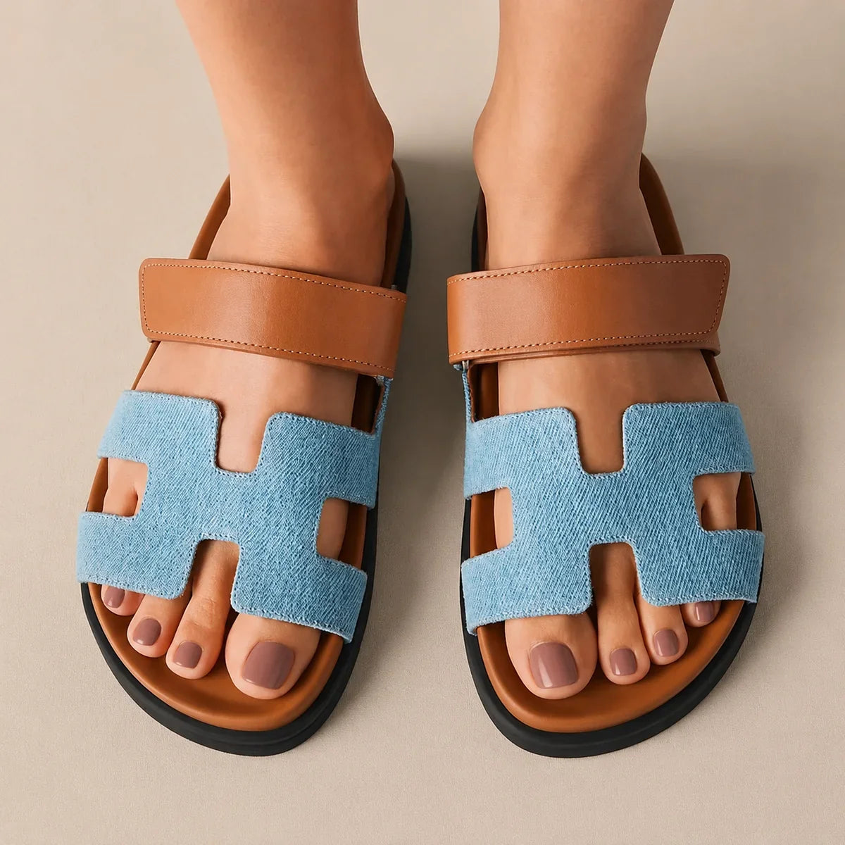 Sandali Saint-Tropez in pelle unisex, vista 21