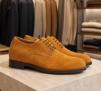 Avise cammello esposta in boutique, vista 1