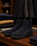 Portovenere blu esposta in boutique, vista 2