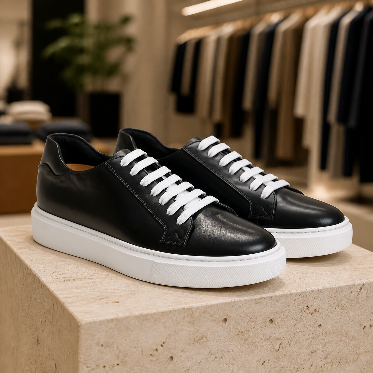 Altamura nera esposta in boutique, vista 2