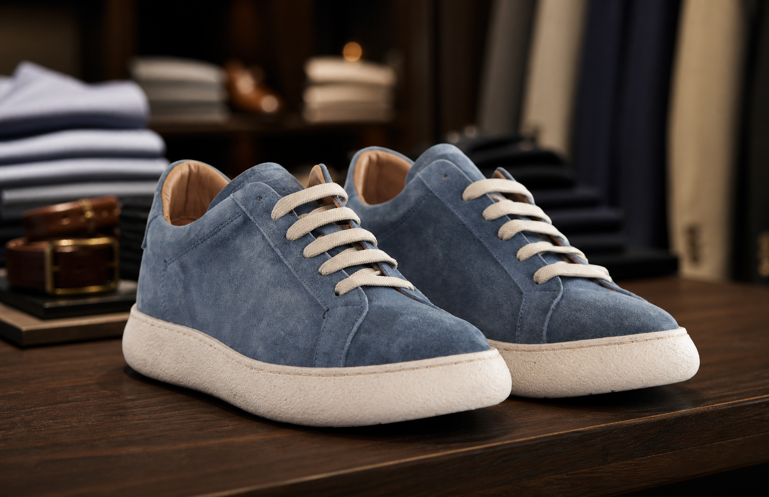 Benevento azzurra esposta in boutique, vista 2