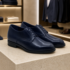Maddalena blu esposta in boutique, vista 2