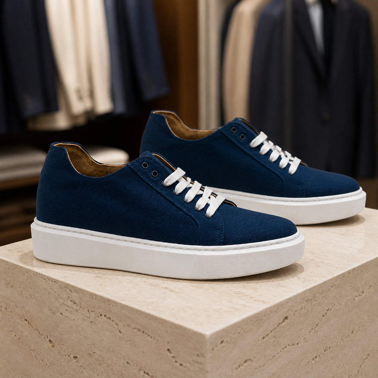 Amalfi blu esposta in boutique, vista 2