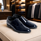 Bagnoregio blu esposta in boutique, vista 3