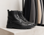 Morgex nero esposto in boutique, vista 3