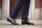 Bagnoregio — Scarpe Eleganti Rialzate 7 Cm Nere Da Uomo