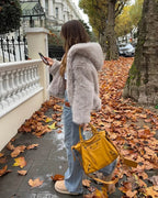 Dana Faux Fur Hooded  Jacket