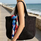 Hannie Bohemian Woven Beach Tote Bag