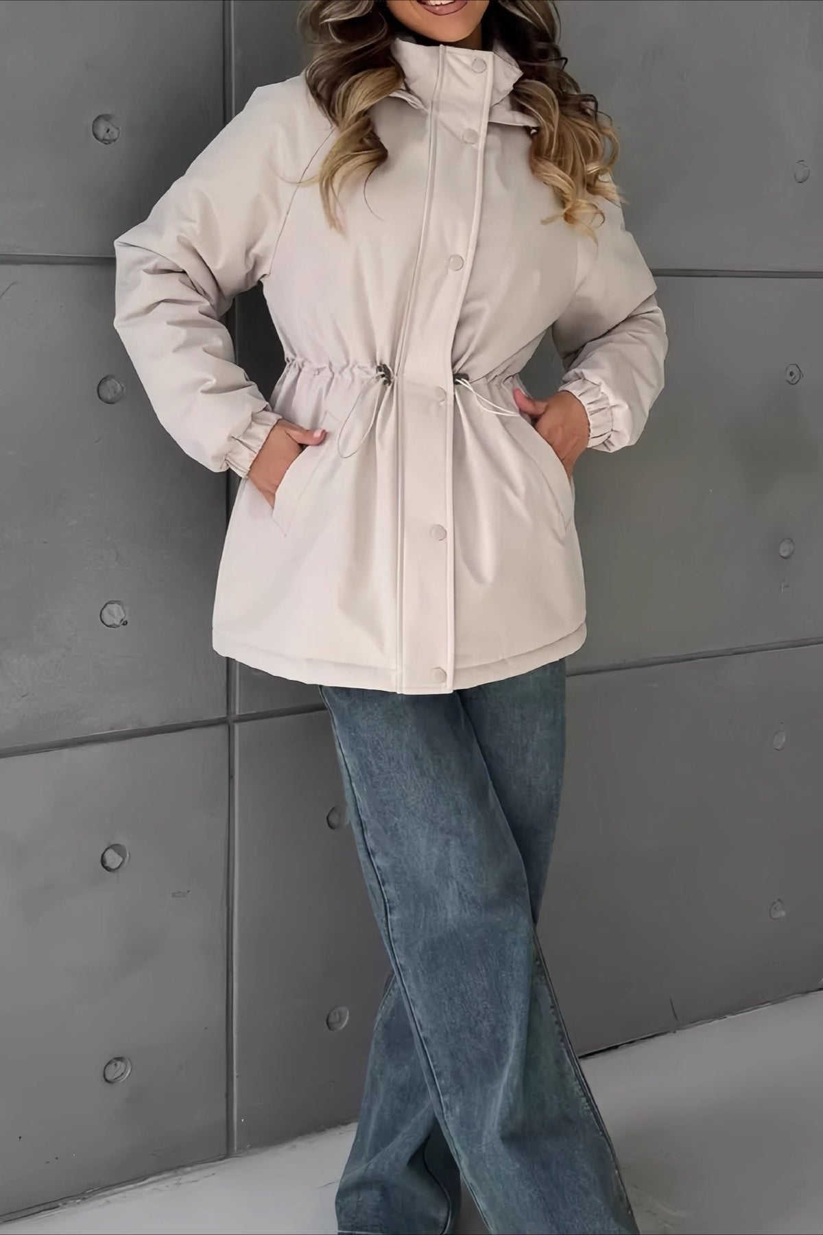 Adele Hooded Windbreaker Jacket