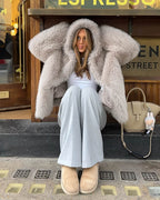 Dana Faux Fur Hooded  Jacket
