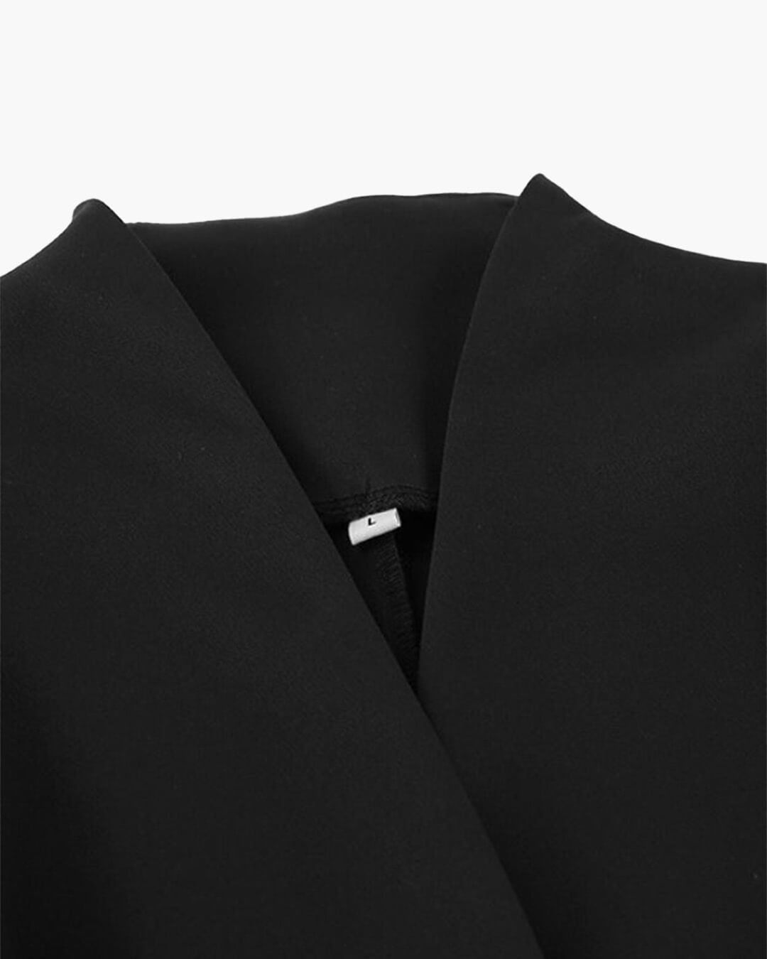 Empress Ruched-Waist V-Neck Blazer