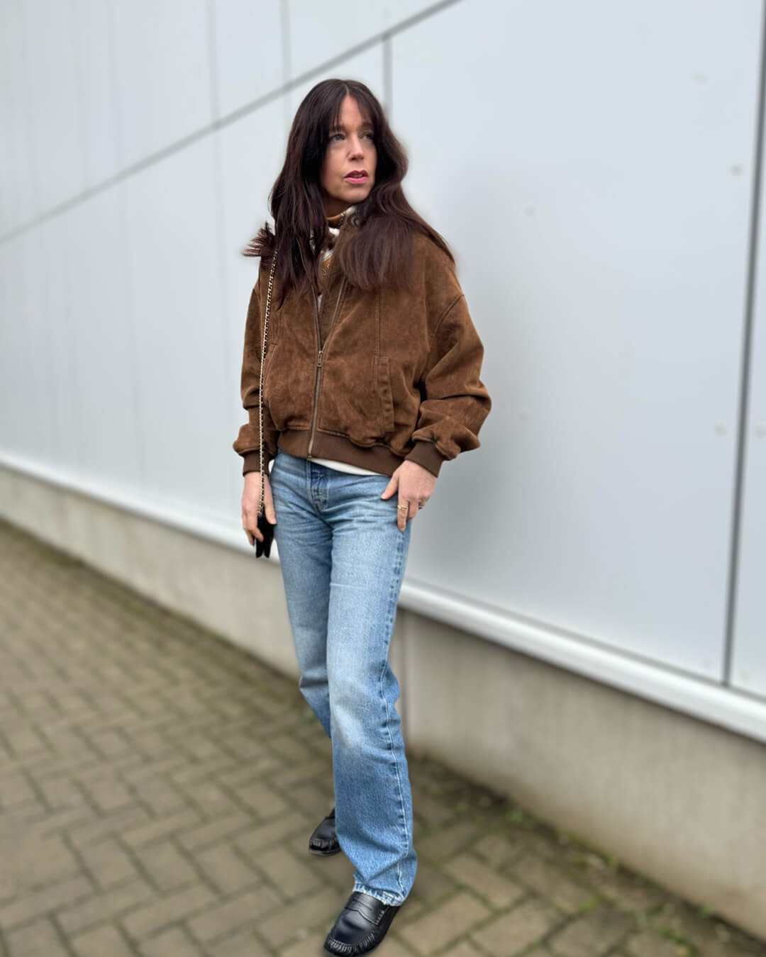 Heather Faux Suede Jacket
