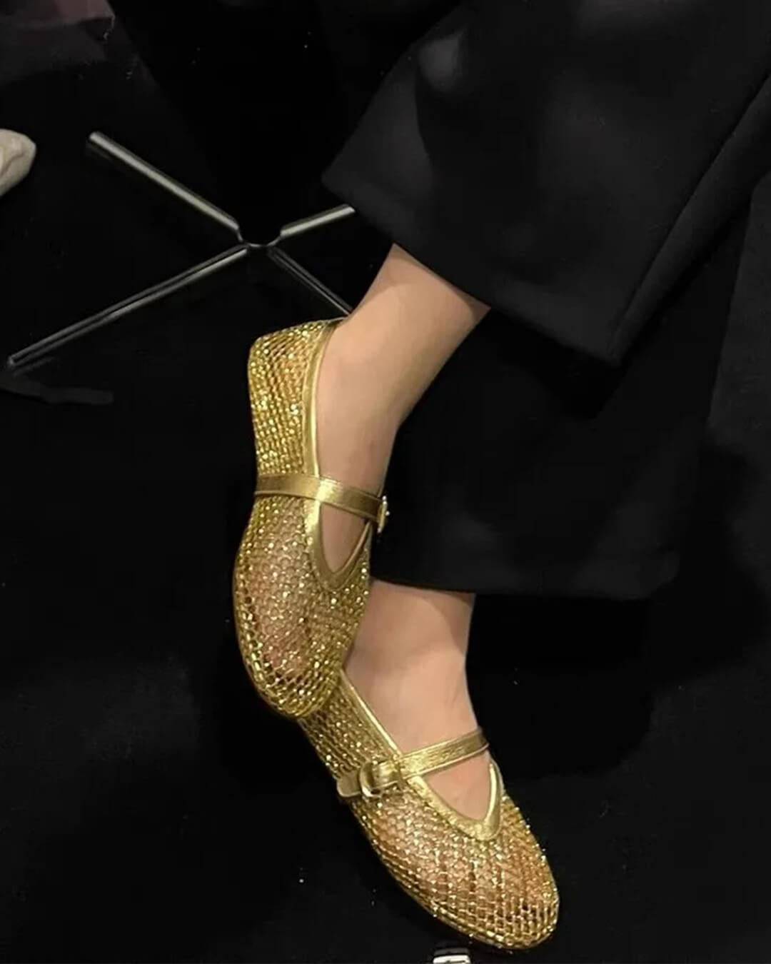 Elena Mesh Ballet Flats