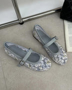 Helen Mesh Mary Jane Ballet Flats