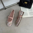 Helen Mesh Mary Jane Ballet Flats