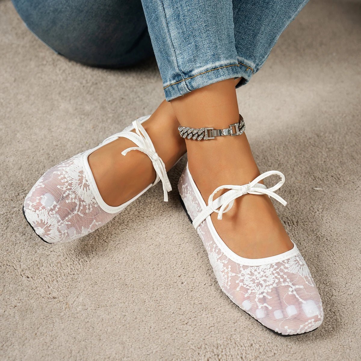 Joan Mesh Ballet Flats