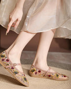 Leah Embroidered Ballet Flats